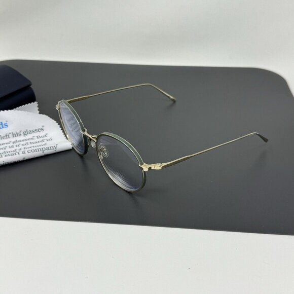 warby parker garrison m 1709 Polished Gold Ivy Round Eyeglasses Frames 50-19 140 - Picture 4 of 15